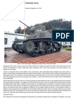 The M3-A1 Stuart in The Colombian Army