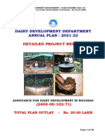 05 Dpr-Dairy Development in Wayanad 2021-22