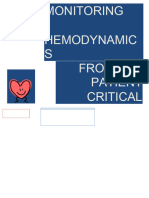 Hemodynamic Monitoring of The Critical Patient