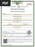 Certificado Secundaria Reynaldo de Jesus Vela Diaz