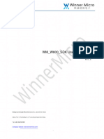 WM - W800 - SDK User Manual V1.1: Beijing Lianshengde Microelectronics Co., Ltd. (Winner Micro)