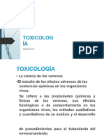 Toxicología: SEMANA 6-8