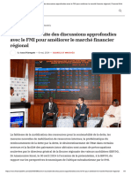 La BRVM Souhaite Des Discussions Approfondies Avec Le FMI Pour Améliorer Le Marché Financier Régional - Financial Afrik