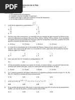 Prueba de Ingreso Matemáticas 10