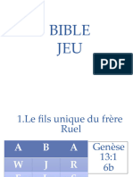 Jeu Biblique (Jeunesse Adventiste)