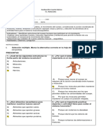 Evaluación Cs. Naturales Movimientos Del Cuerpo Wilmer