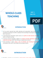 Unit 3 Whole-Class Teaching - Gsm11es