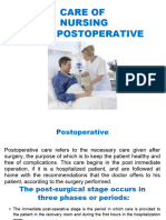 Post-Operative Nursing Care