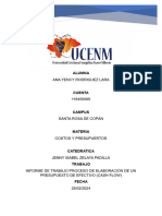 7-Informe de Trabajo Proceso de Elaboración de Un Presupuesto de Efectivo (Cash Flow)