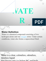 Chemistry and Water, Solution Full Note