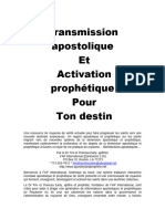 Transmission Apostolique Et Activation Prophétique Pour Le Destin