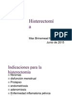 Histerectomía: Max Brinsmead MB Bs PHD Junio 2015