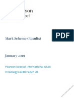 Mark Scheme (Results) : Pearson Edexcel International GCSE in Biology (4BI0) Paper 2B