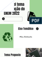 Possível Tema Da Redação Do ENEM 2022