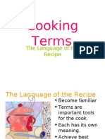 Cooking Terms: The Language of The Recipe