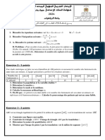 Exam Blanc Math Final 2024