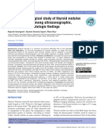 A Clinico-Pathological Study of Thyroid Nodules and Correlation Among Ultrasonographic, Cytologic, and Histologic Findings