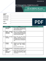 Teaching Plan Form - Gagnes 9 Event of Instruction