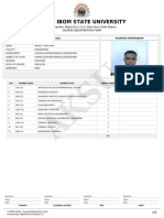 Akwa Ibom State University: Course Registration Form