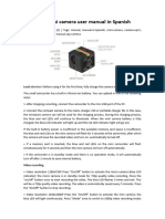 SQ11 Mini Camera User Manual in Spanish