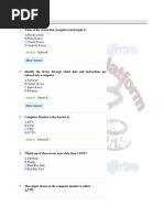 Computer 1st Semester BSN Sample Mcqs With Key, Educational Platform