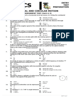 UNIT 3 (ROTATIONAL AND CIRCULAR MOTION) Physics (Self Assessment) 3