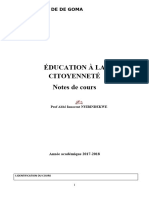 Cours D'education A La Citoyennete 2017-2018 Unigom