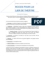 Exercices de Jeu Pour L'atelier de Théâtre