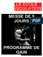 Programme de Prise de Masse de 5 Jours : Musculation À L'ancienne