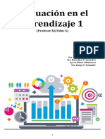 Evaluación en El Aprendizaje 1 A Partir Del 8 de Agosto de 2021