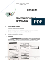 Módulo 10 Procesamiento de Información