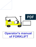 Forklift Operator's Manual