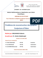 Problème de Reconstruction Des Graphes - Conjecture D'ulam - Zakaria BOUHANCH