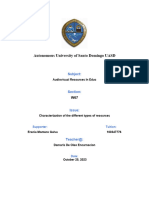 Characterization of The Different Types of Erania Resources