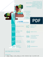 A Project Proposal On DECENTRALIZED AND SOLAR POWERED WATER PURIFICATION AND DISTRIBUTION IN AMARAULI VILLAGE