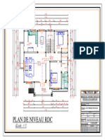 Plan de Niveau RDC: Echelle: 1/75