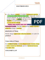 Jee Main 2025 Revision Notes Electrostatics