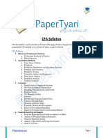 CFA Syllabus - Papertyari