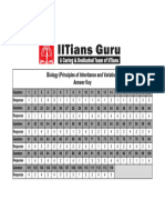 Biology - Principles of Inheritance and Variation (All) - Ans. Key