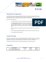 Technical Data Sheet R 513a Gas Servei