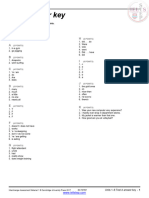 Test Answer Key: Units