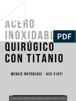 Acero Inoxidable Quirúgico Con Titanio-Catalogo - 2022