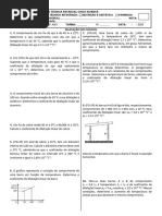 Física - 2° Ano - Dilatação Dos Sólidos - 19 Questões