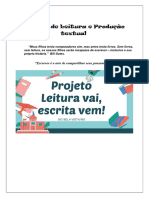 Projeto Leitura Vai Escrita Vem