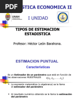 DIAPOSITIVA 3 Resumen de ESTIMACION ESTADISTICA Puntual e Intervalos Y TAMAÑO MUESTRAL