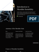 Introduction To Shoulder Instability