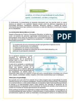 Lectura Básica. La Convivencia Democrática El Clima y El Aprendizaje en Aula.