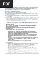 Summary and Analysis Assignment Vogel