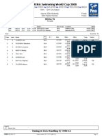 FINA / ARENA Swimming World Cup 2008, Belo Horizonte, Brazil Men's 200 M Fly Final