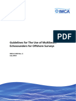 IMCA - The Use of Multibeam Echosounders For Offshore Surveys